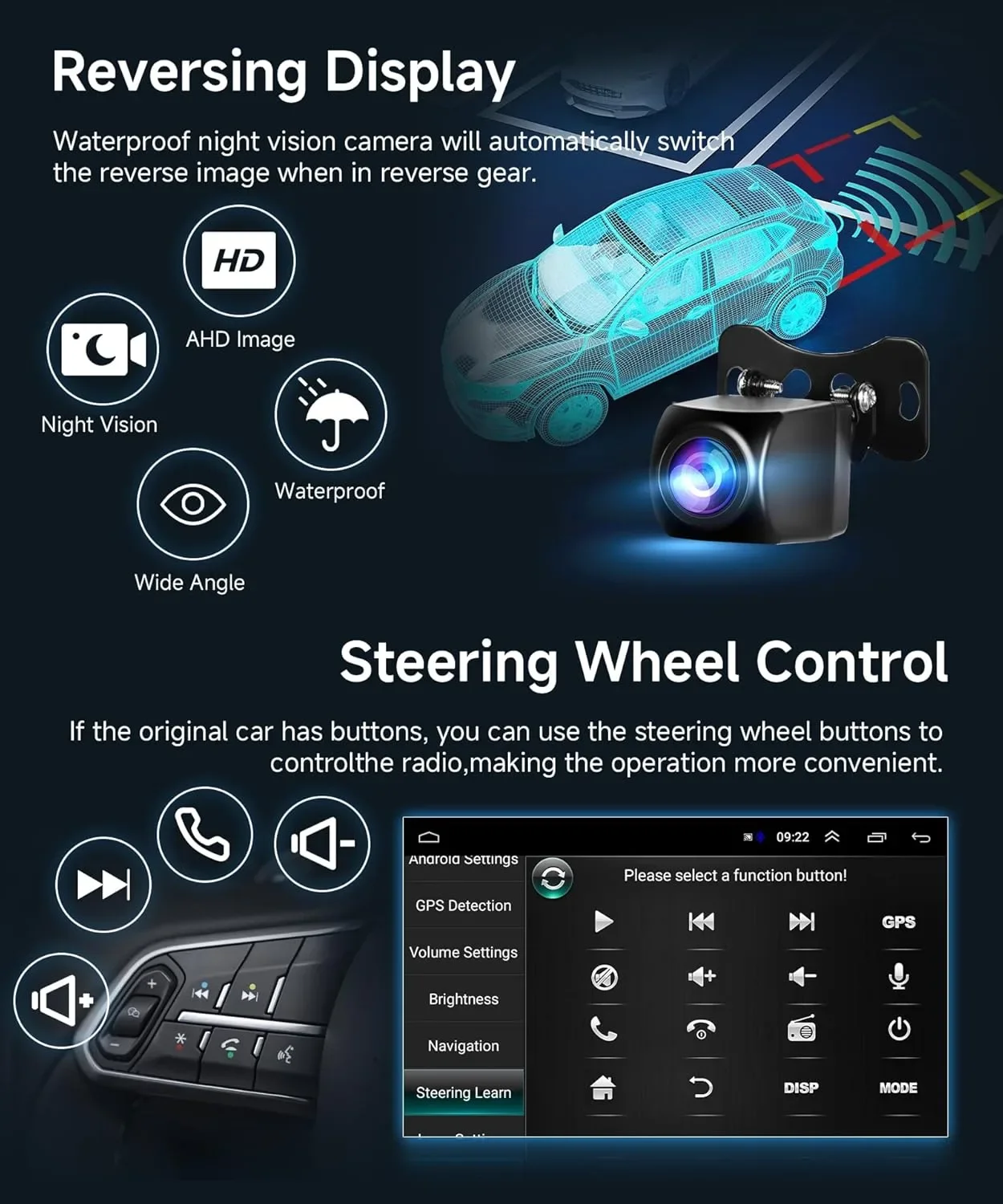 Rimoody 2G RAM 64GB Android мултимедия за Ford Transit (2015–2019) 9 инча с CarPlay/Android Auto — снимка 6