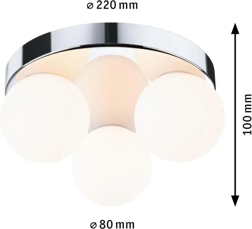 Paulmann 71069/71062 Таванно осветително тяло Selection Bathroom Gove IP44 G9 230V макс. 3x20W — снимка 8