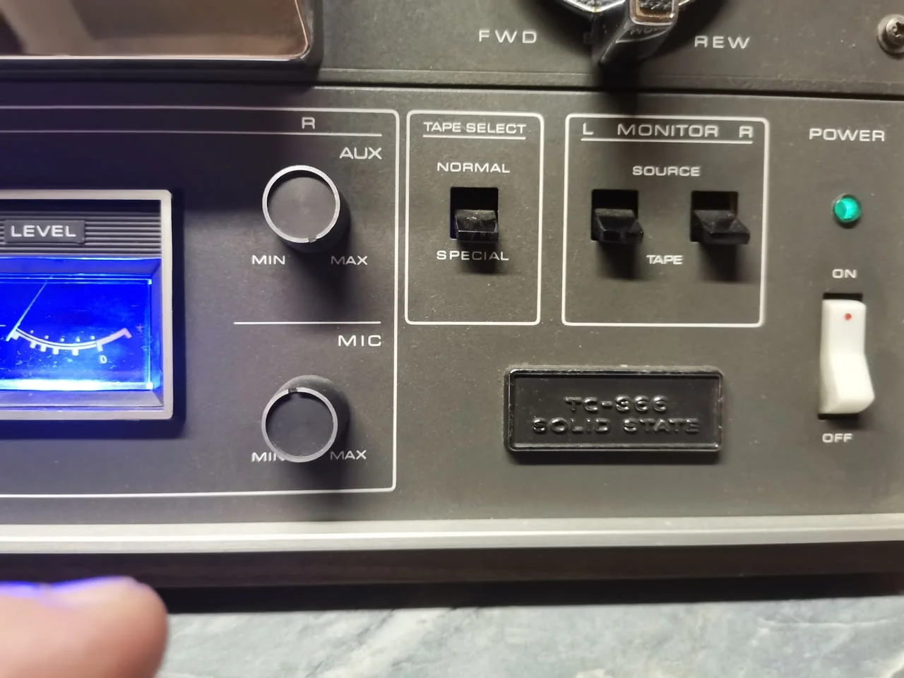 Sony Tree Head Stereo Tapecorder TC-366 Solid State — снимка 6