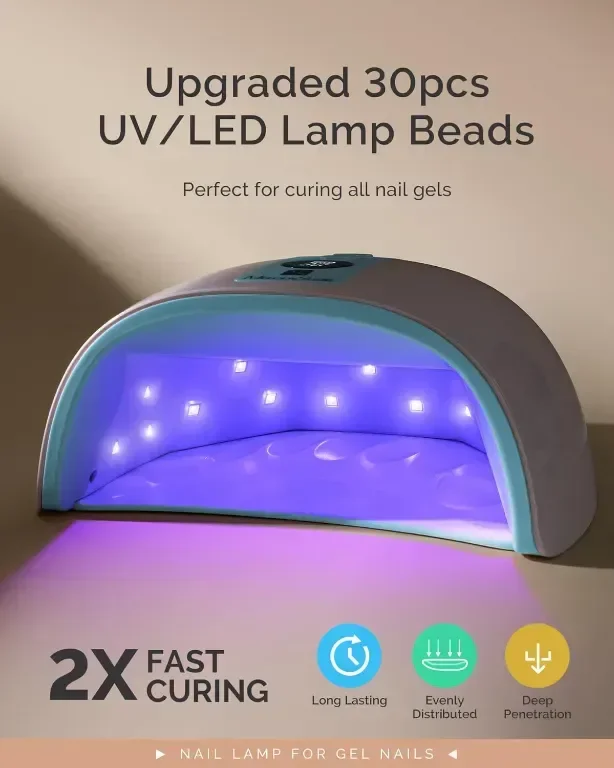 MelodySusie UV LED лампа за нокти, P-PLUS30G акумулаторна безжична UV светлина за гел нокти — снимка 3