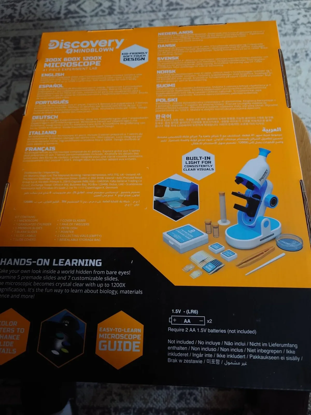 Discovery Mindblown комплект детски микроскоп STEM 41 части 300x/600x/1200x — снимка 9