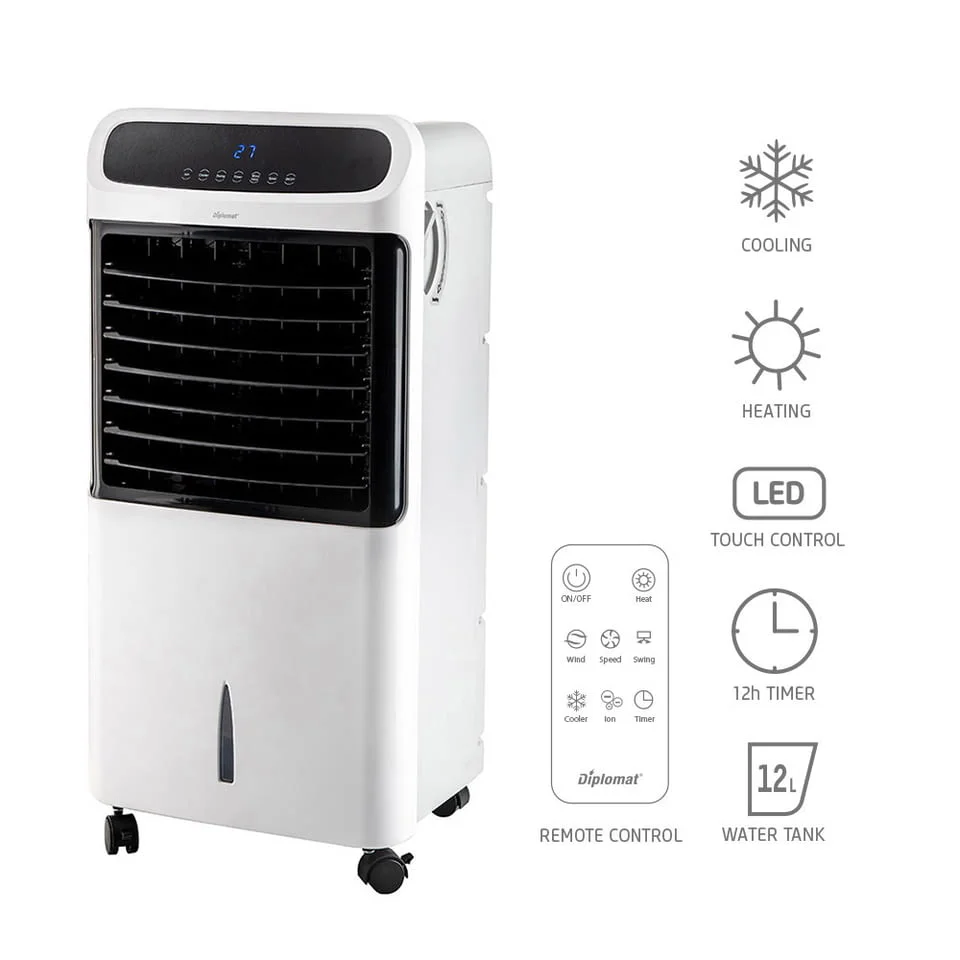 Мобилен Охладител и отоплител Diplomat DX-80CHRC 5в1, дигитален — снимка 2