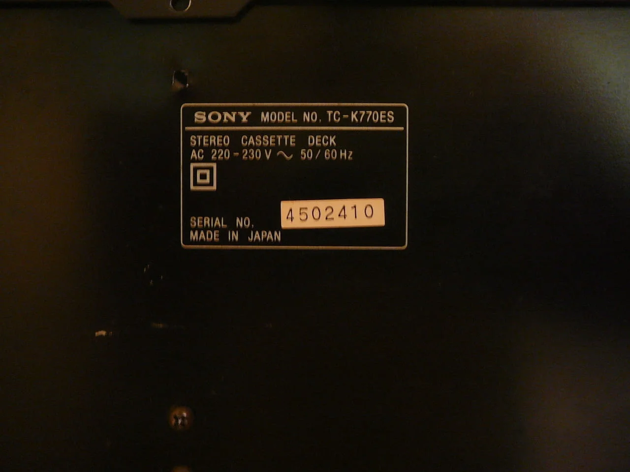 Sony tc-k770es — снимка 7