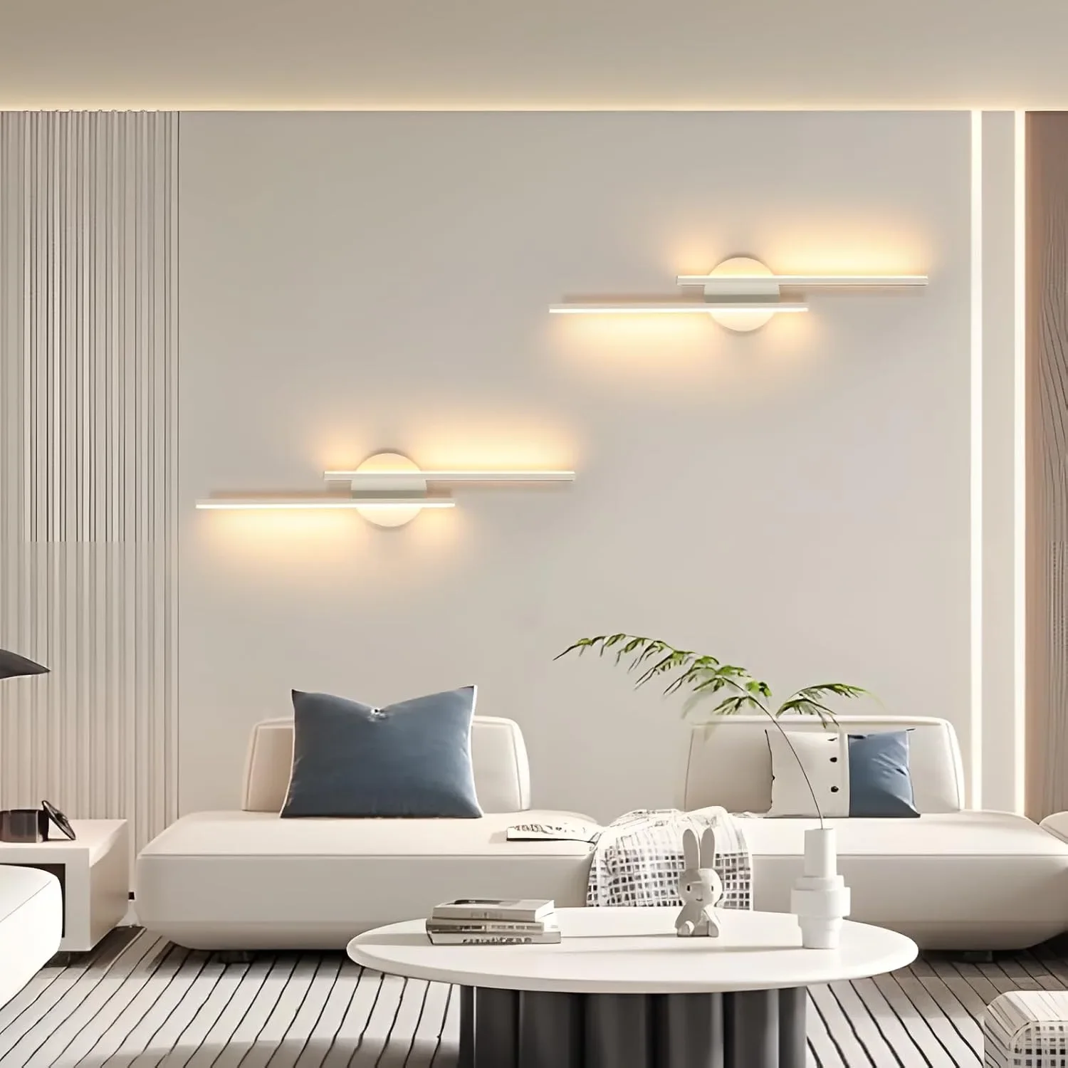 LED стенна лампа 24W, 2700 lm, топла светлина 3000K, 60 см (алуминиево тяло) — снимка 3