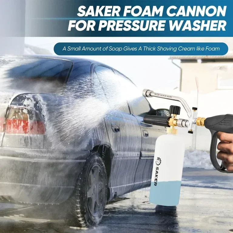 Аксесоар с двоен конектор за Saker Snow Foam Cannon за водоструйка под налягане, с 5 дюзи — снимка 8