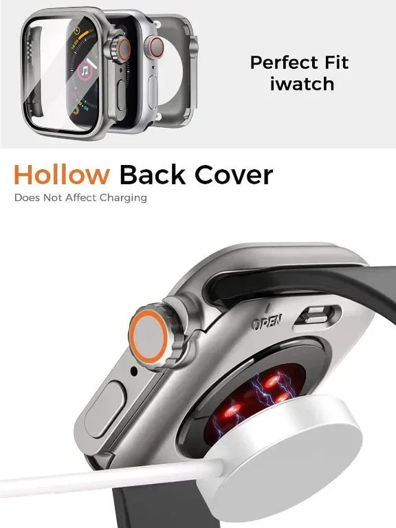 Jessonly 2 броя Защитни калъфи за Apple Watch Series 9/8/7, 45 mm — снимка 3
