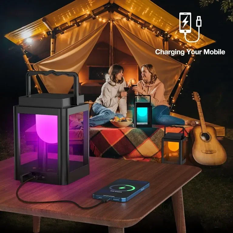 Collasis соларен фенер, 3 нива на яркост, 10 RGB, 4800mAh, IP54 — снимка 6