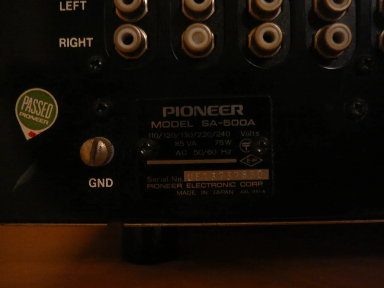 Pioneer sa-500a i tx-500 — снимка 9