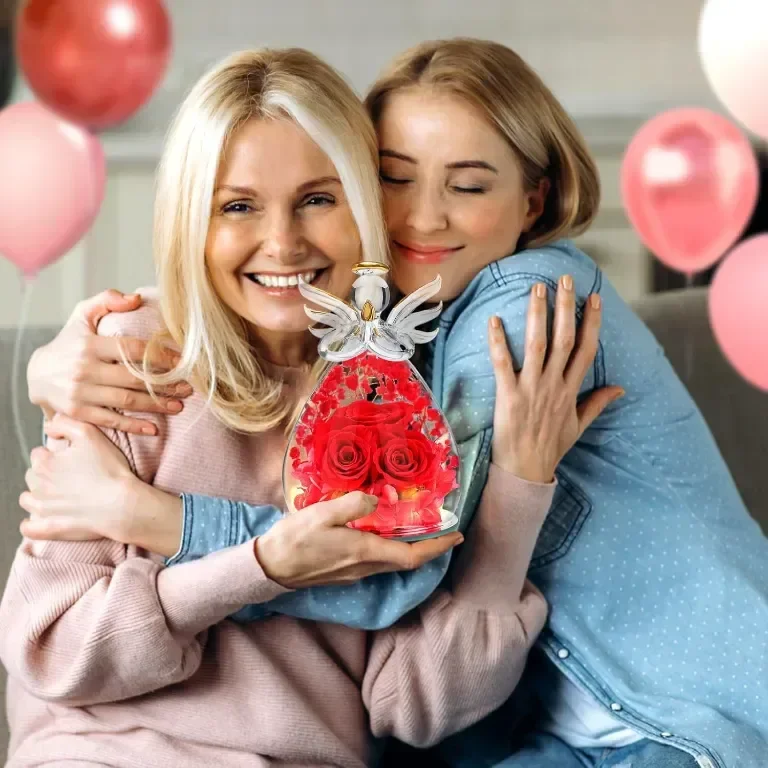 Beferr Подаръци за деня на майката Angel Rose за мама, подаръци за рожден ден за жени — снимка 7