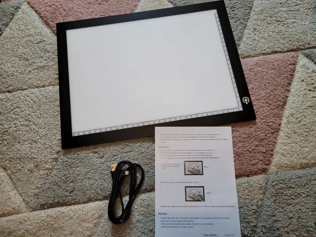 RTjoy A4 LED Light Tracing Pad,регулируема светлинна USB дъска за деца — снимка 7