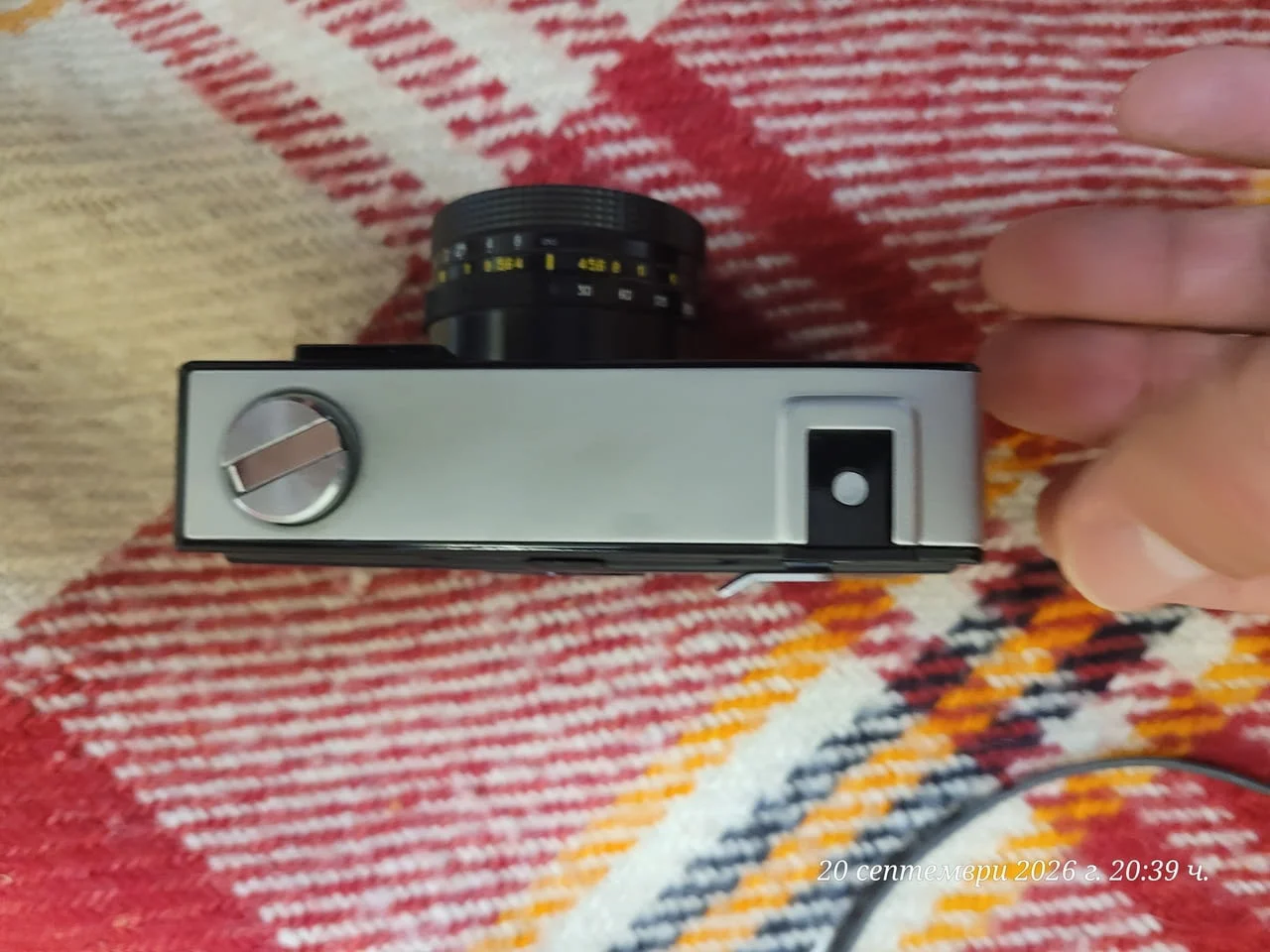 Съветски ретро аналогов фотоапарат „Вилия“ (VILIA) с обектив Triplet 69-3 f/4.0 40mm, — снимка 7