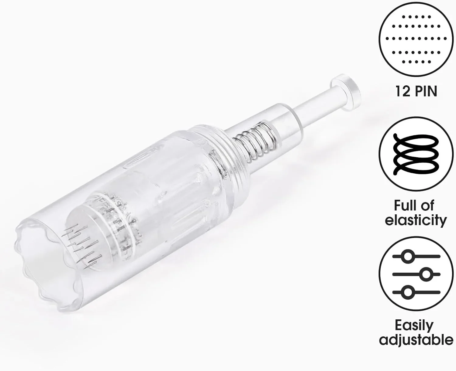 Комплект 12-пинови касети за микронидлинг Dermapen тип M1 / P10 / P20 – 20 броя резервни глави — снимка 2