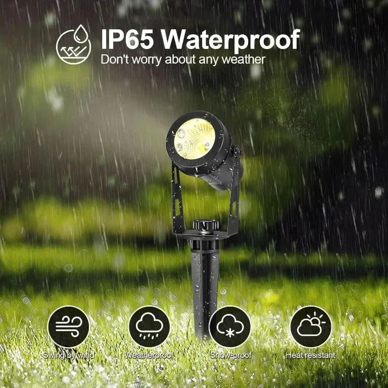 IRISECO 4 в 1, 15M външни прожектори с адаптер, 12V, IP65, 3000К — снимка 3