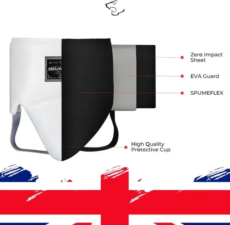 Bravose Elite2.0 Протектор за слабините от телешка кожа за тренировки по карате, таекуондо и др — снимка 3