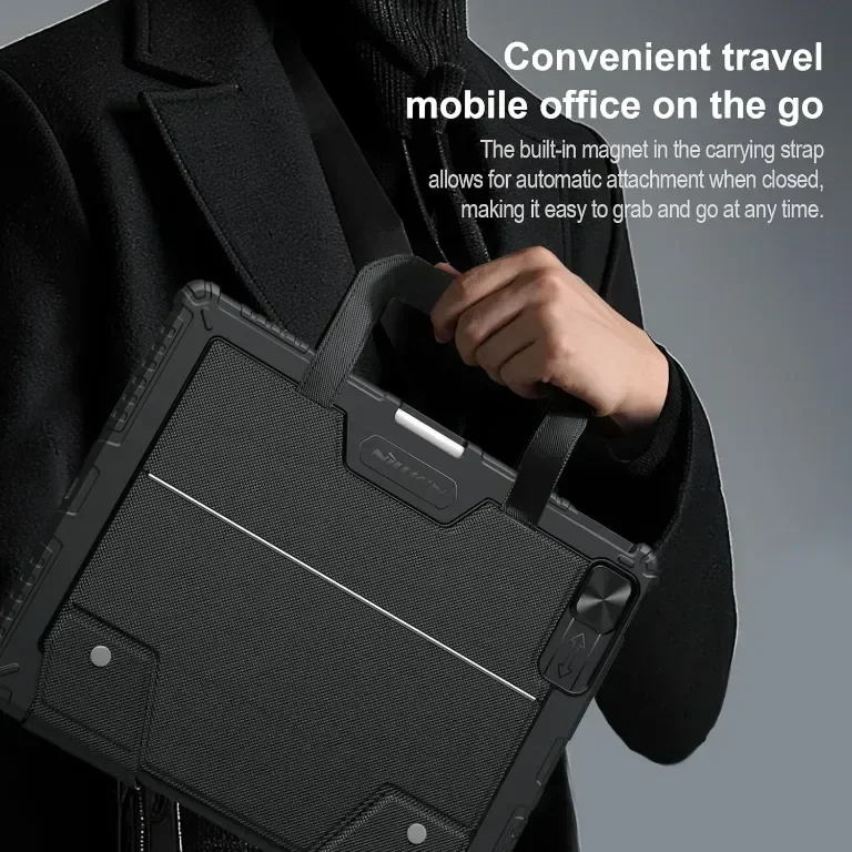Калъф с клавиатура Nillkin Carry Go за iPad Pro 13 инча (M4) с дръжка — снимка 7
