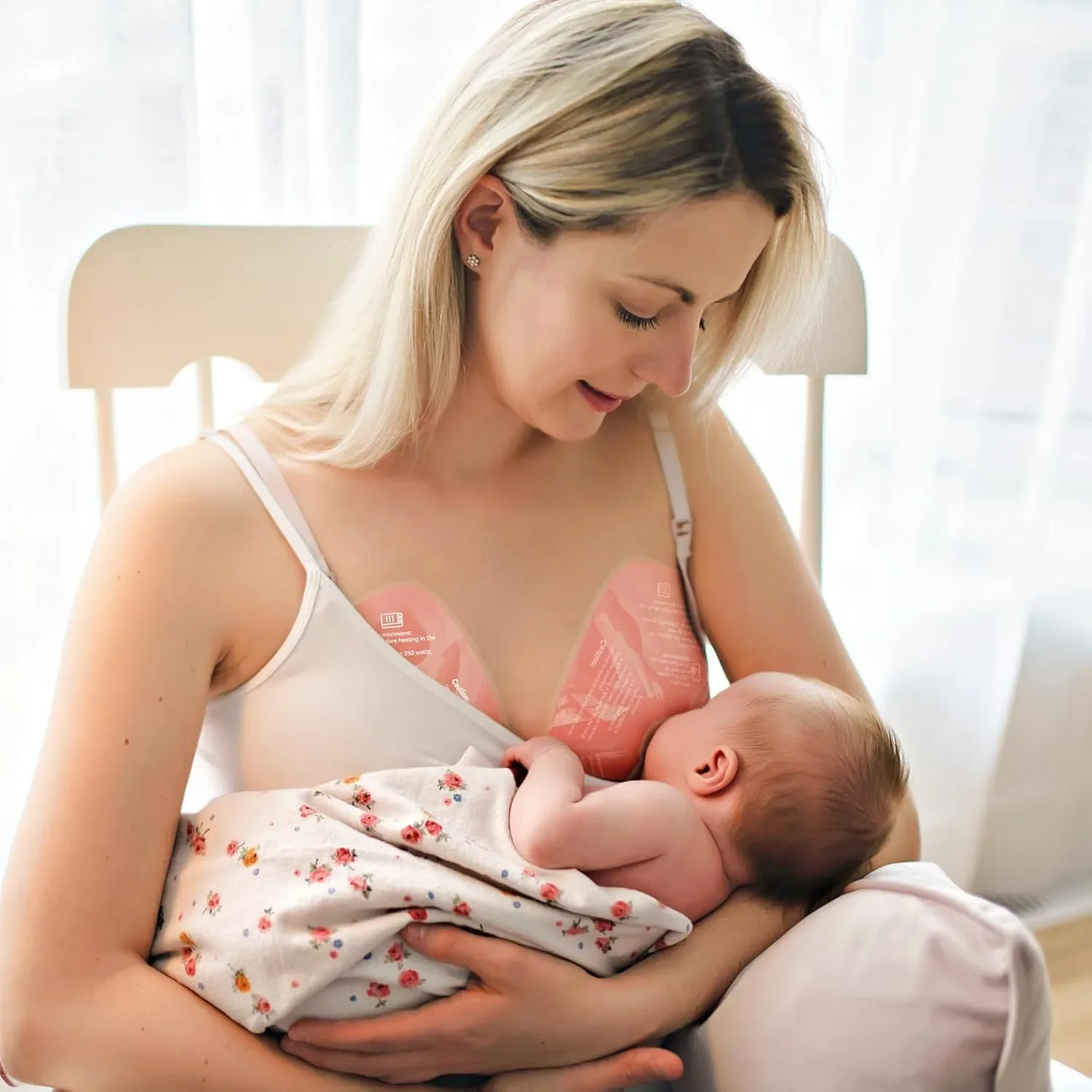 Momcozy топли и студени подложки за гърди с 2 меки калъфа (комплект 2 бр.) — снимка 7