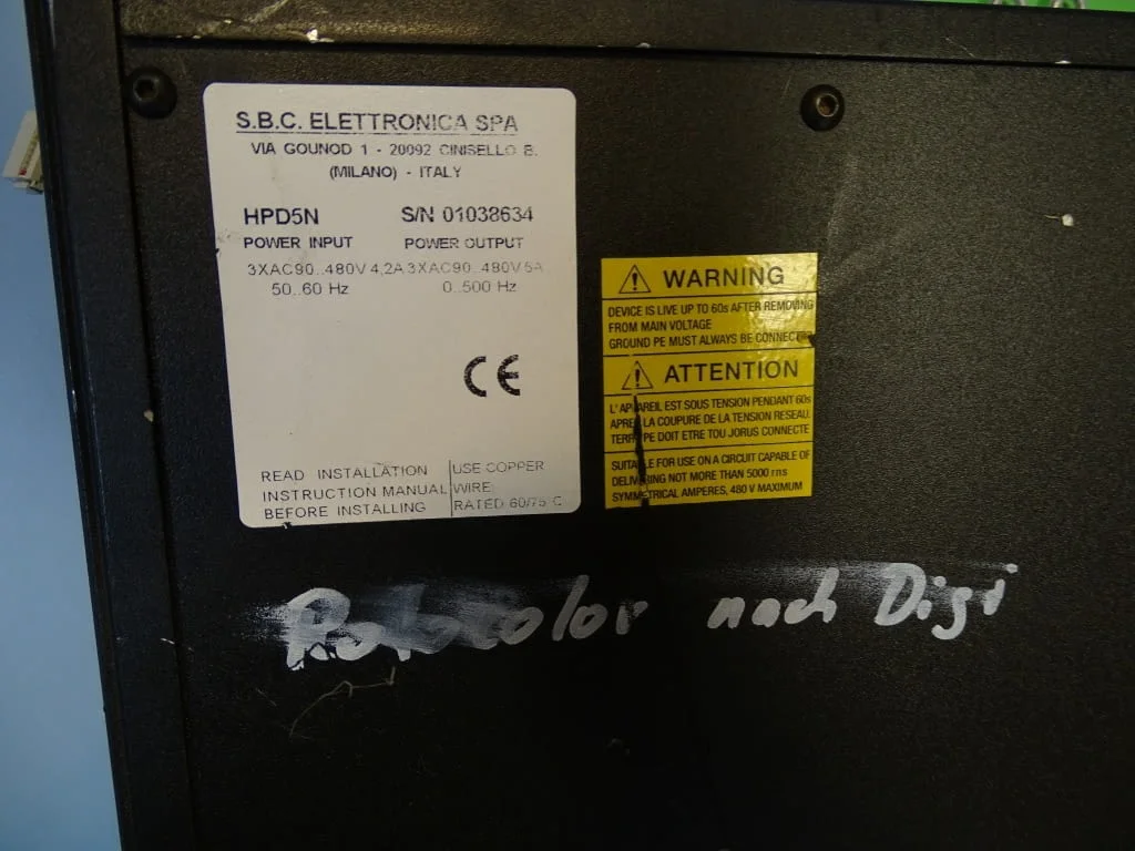 Контролер Parker Hannifin S.B.C. HPD5N High Performance Drive 4.2A — снимка 5