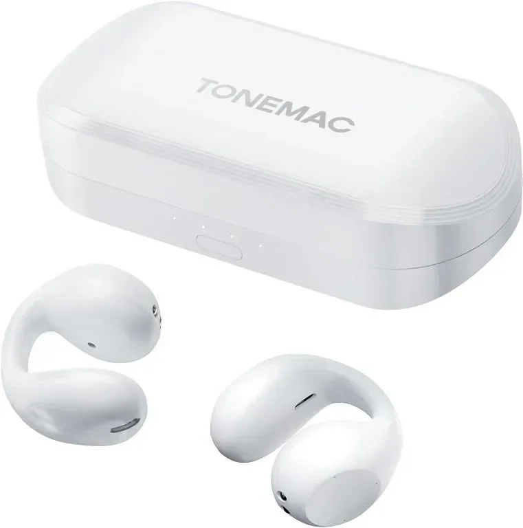 Безжични слушалки TONEMAC Q2C, Bluetooth 5.3 щипка за ухо в ухото, 13 mm, 34 часа