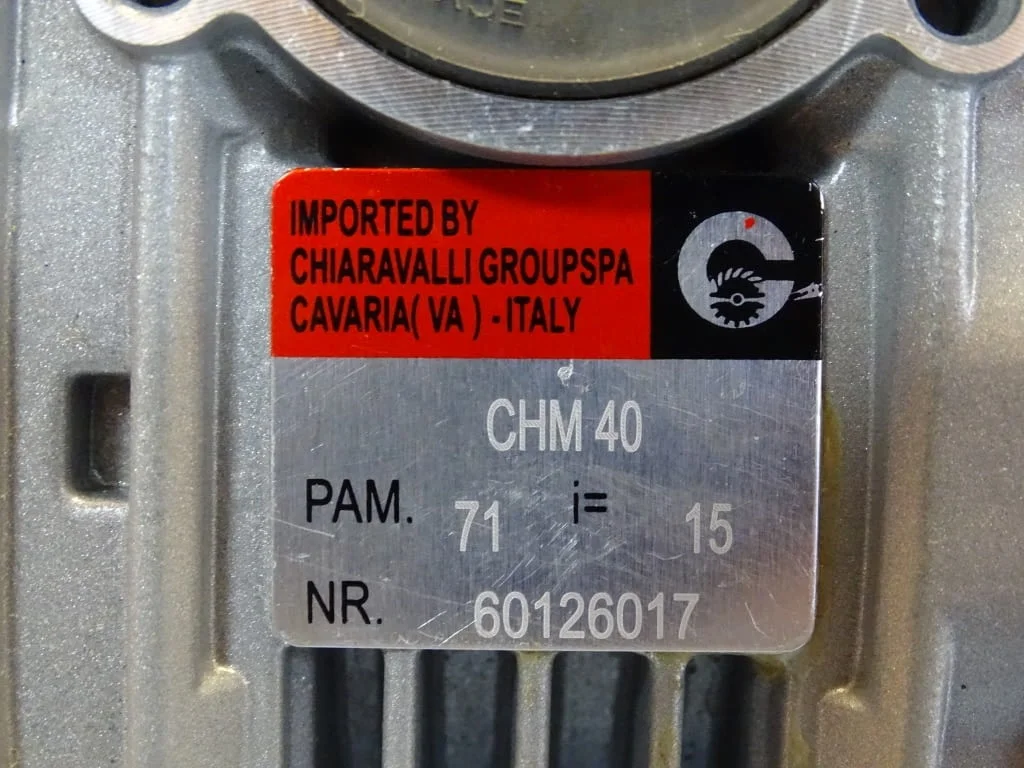 Червячен редуктор CHIARAVALLI CHM 40 i=15 — снимка 4