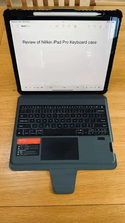 Калъф с клавиатура Nillkin за iPad Pro 13(2024), тракпад, подсветка — снимка 9