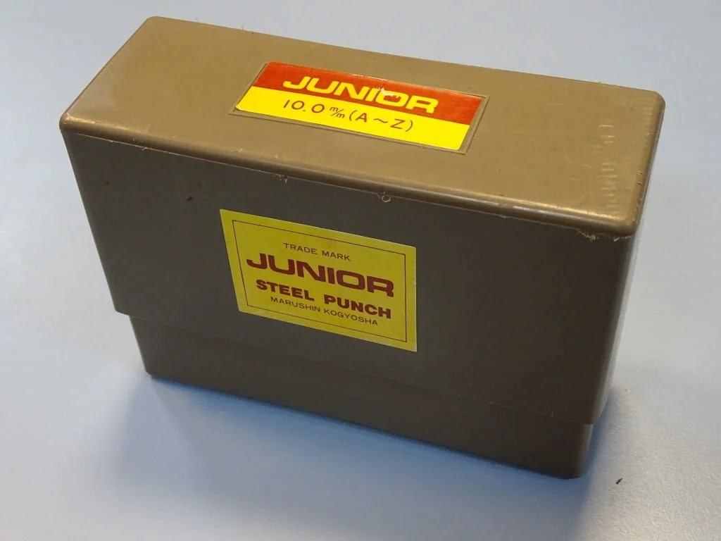 Комплект шлосерски букви-латиница 10 mm Junior Steel Punch Marushin Kogyosha (A-Z) — снимка 8