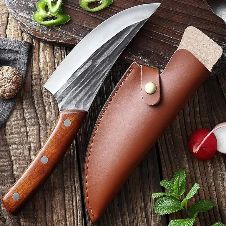 Fubinaty Chef's Knife 6-инчов кухненски нож Ръчно изработен кован нож за обезкостяване — снимка 7