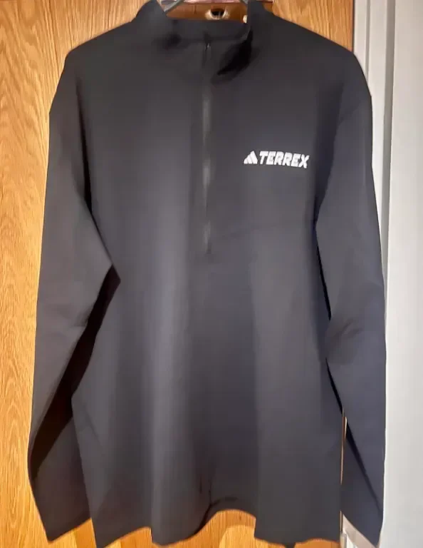 Аdidas Мъжка тениска с дълъг ръкав Terrex Multi Climacool с половин цип, XL — снимка 3
