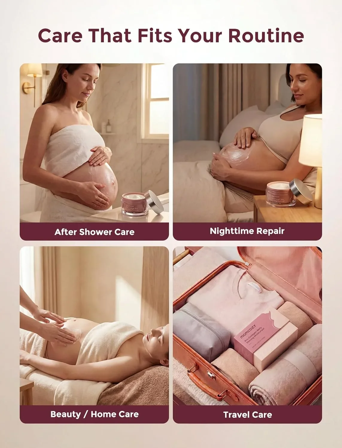 Крем против стрии Momcozy Pro-Collagen Belly Firming Moisturizer, 30 грама — снимка 8