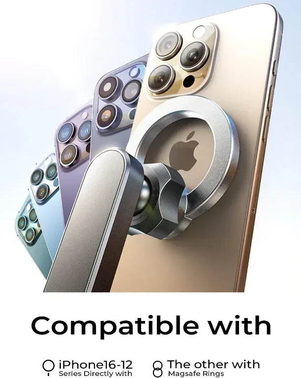 LISEN Автомобилна стойка за телефон с щипка MagSafe — снимка 6