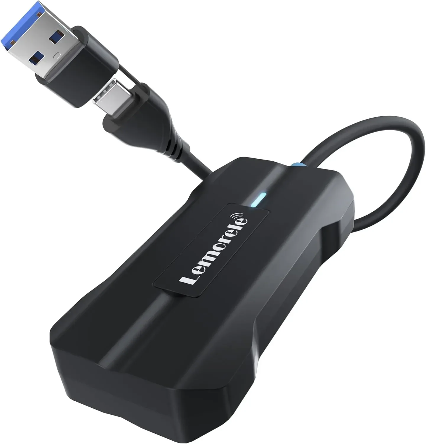 Безжичен CarPlay & Android Auto адаптер Lemorele (Wireless CarPlay Dongle) 2-в-1