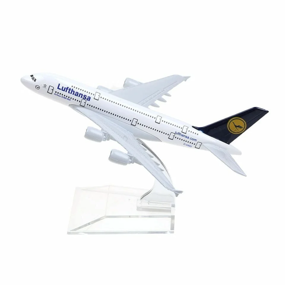 Еърбъс 380 самолет модел макет Lufthansa метален A380 летище