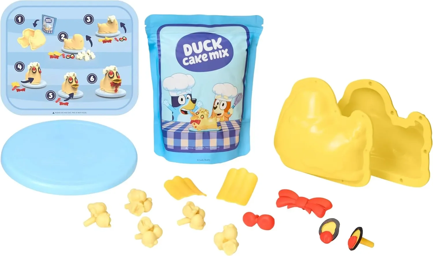 Детски комплект за приготвяне на сладкиши Duck Cake Mix – играчка за „гответе“ с 15 аксесоара