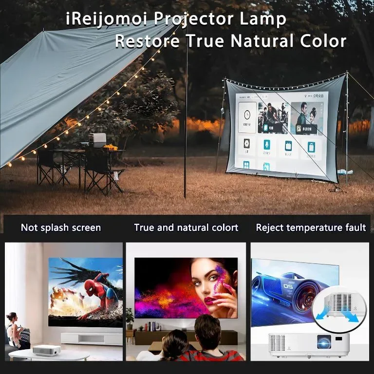 iReijomoi Резервна лампа VLT-HC5000LP, крушка с корпус за проектори Mitsubishi — снимка 4