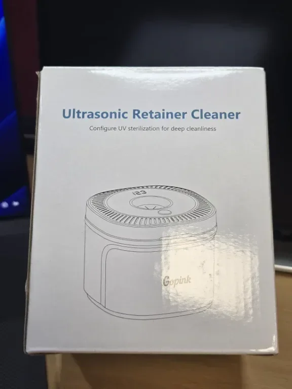 Ултразвукова почистваща машина Gopink Retainer, черна, 45KHz с UV светлина — снимка 8