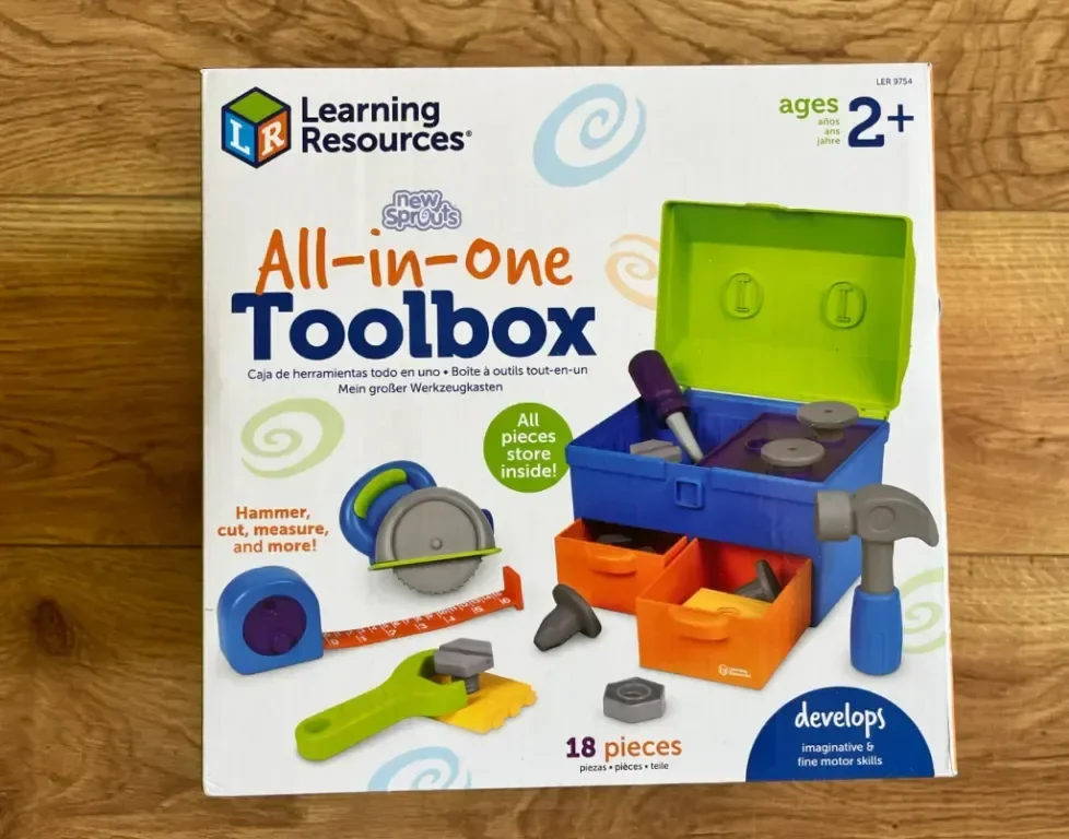 New Sprouts All-in-One Toolbox Комплект инструменти 18 ч. с кутия за носене, играчка за деца 2+ год. — снимка 8