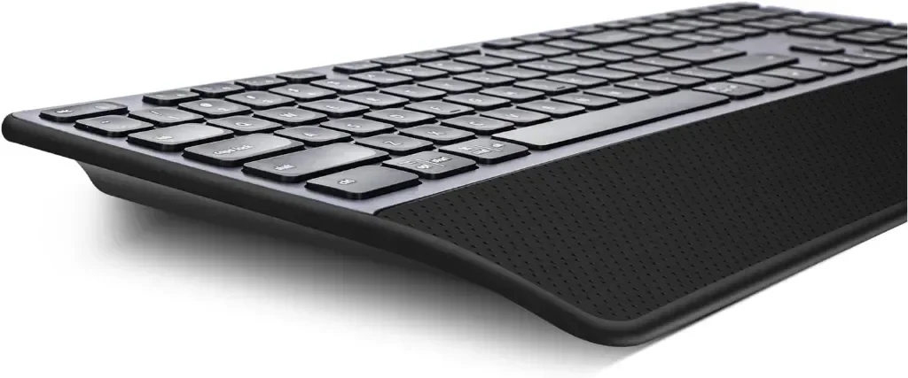 CITLLA K9100 Безжична Bluetooth клавиатура, Пълноразмерна с опора за китката, 3-степенна подсветка — снимка 2