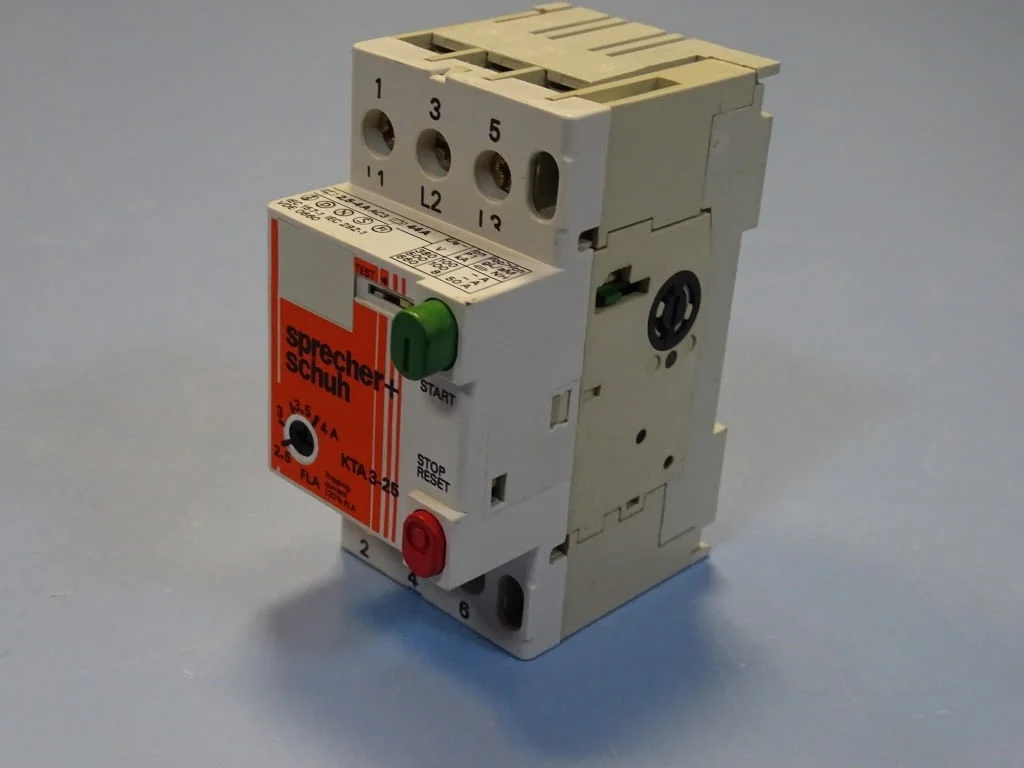 Моторна защита Sprecher+Schuh KTA 3-25 2.5/4A overload relay motor control — снимка 4