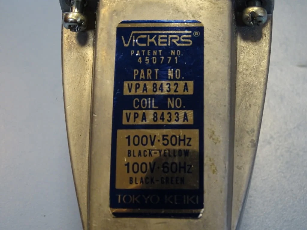 Ел. магнитна бобина Vickers VPA8433A 100V 50/60Hz solenoid coil — снимка 3