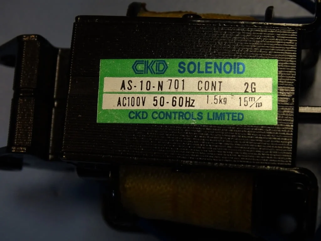 Ел. магнит CKD Controls AS-10-N701 solenoid 100VAC — снимка 3