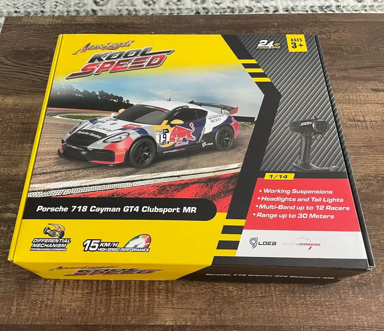 RC автомобил 1:14 Porsche 718 Cayman GT4 ClubSport MR на 2.4GHz с дистанционно, светлини и батерия — снимка 8
