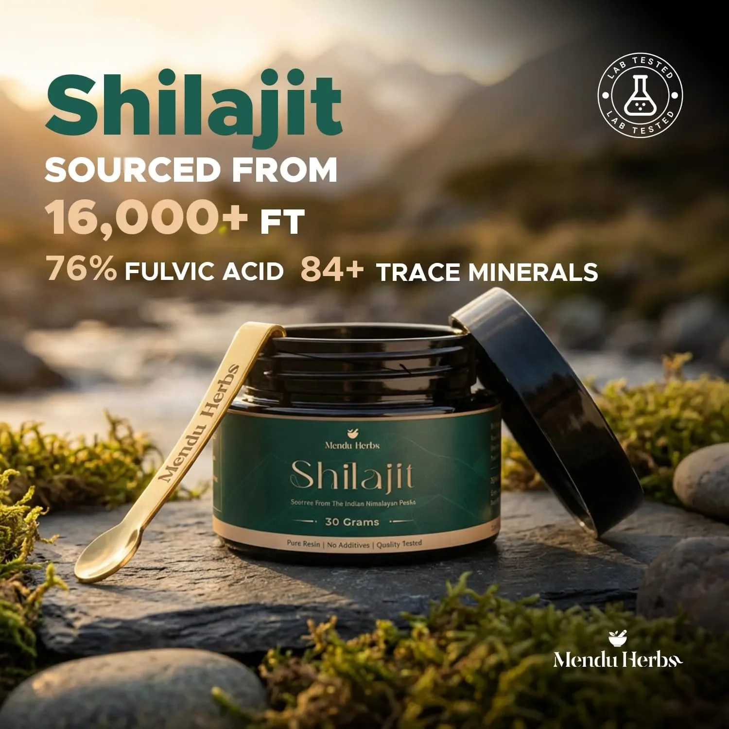 Менду Хербс Shilajit (шиладжит) – чиста хималайска смола, 30 грама, за енергия и издръжливост — снимка 6