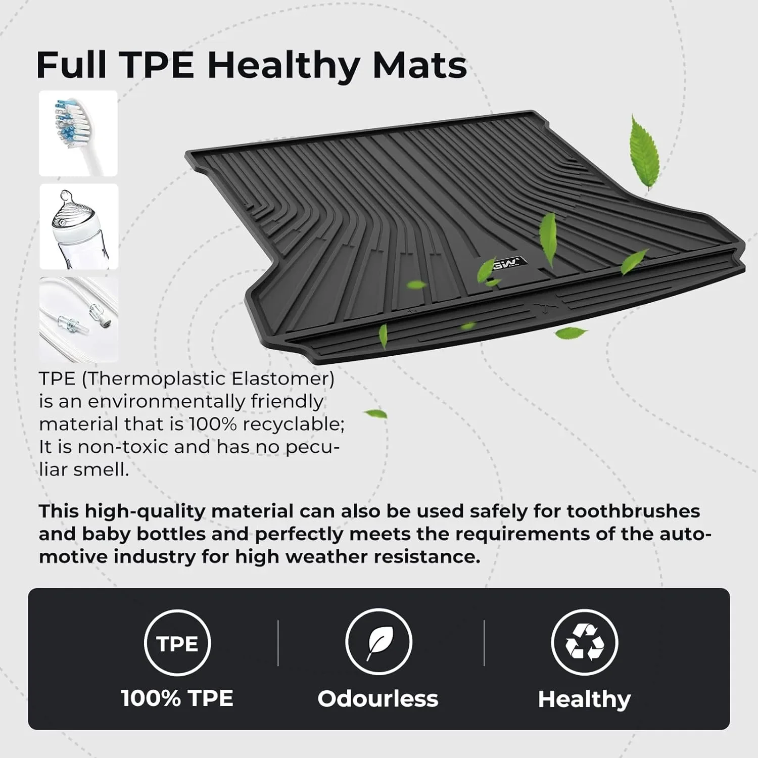 3W Auto-life стелка за багажник (TPE) за Volkswagen ID.4 2021–2024 — снимка 3