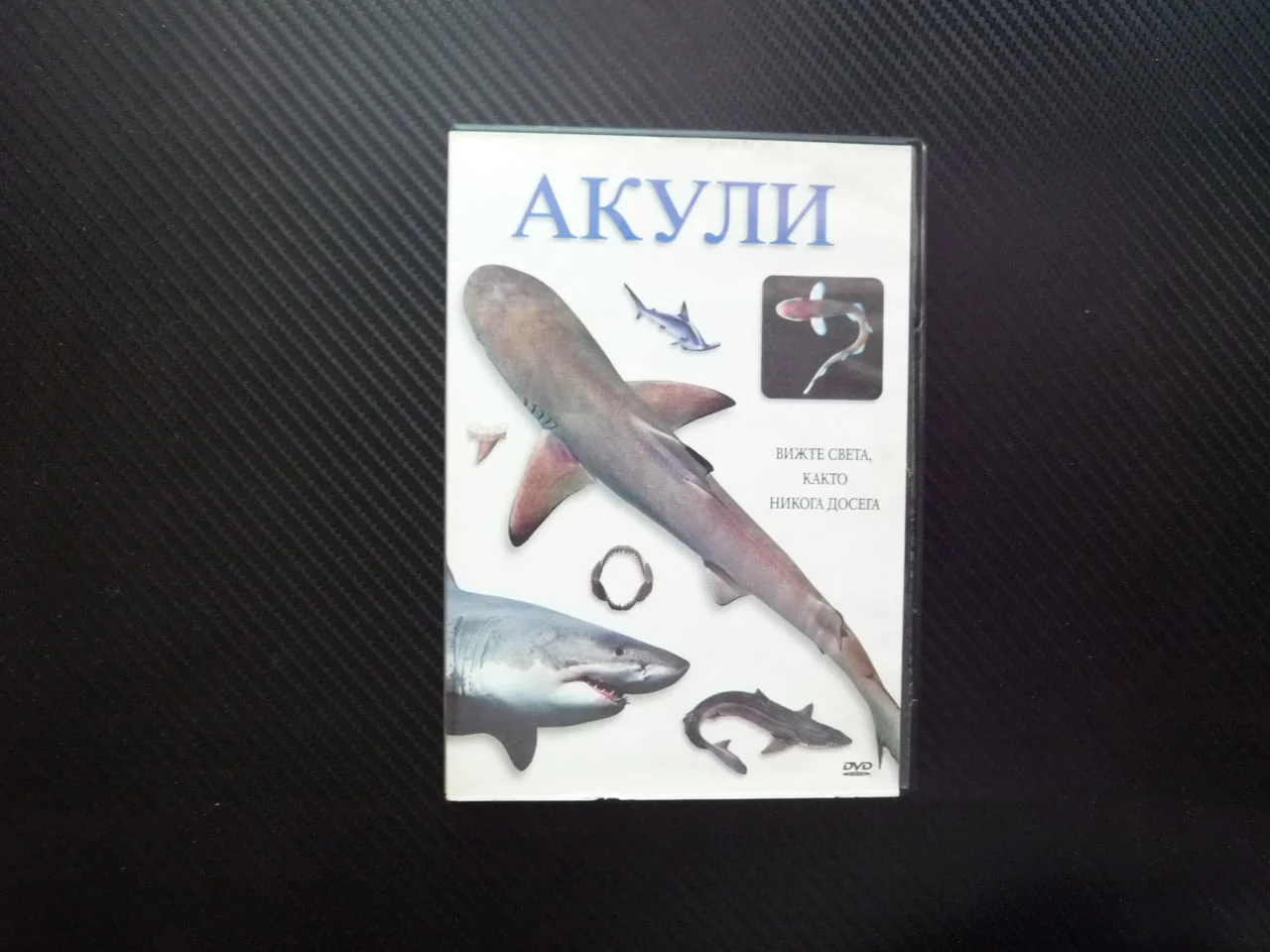 Акули DVD филм древни морски създания челюсти хищник оцеляват опасни видове митове галдни господари