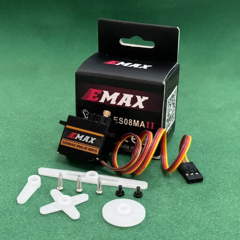 HAWK'S WORK Micro Servo 9g,комплект мотор с метална предавка за ръка на робот,(Emax ES08MA II),2 бр — снимка 8