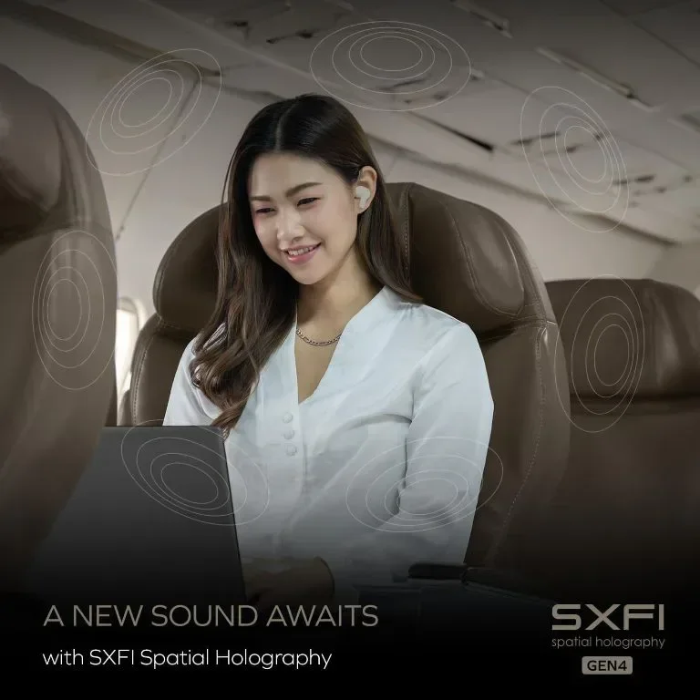 CREATIVE Zen Air SXFI леки, истински безжични, устойчиви на изпотяване — снимка 2