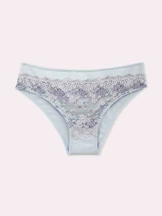 Jadea S, M, L, XL сини, шампанско италиански памучни слипове дантелена бикина женски бикини Жадея — снимка 5