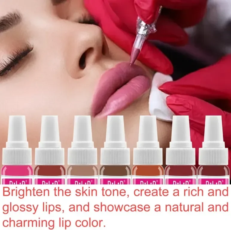 Мастило за татуировки DLD Tattoo Embroidery Lip Color Art, 14 бутилки — снимка 4