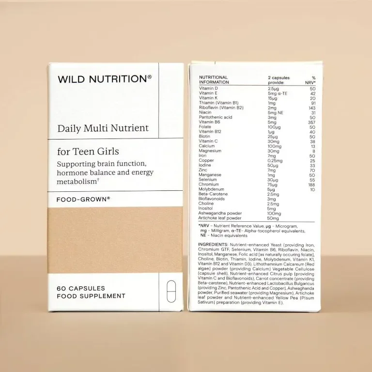 Wild Nutrition Мултивитамини за момичета тийнейджърки, 60 капсули — снимка 5