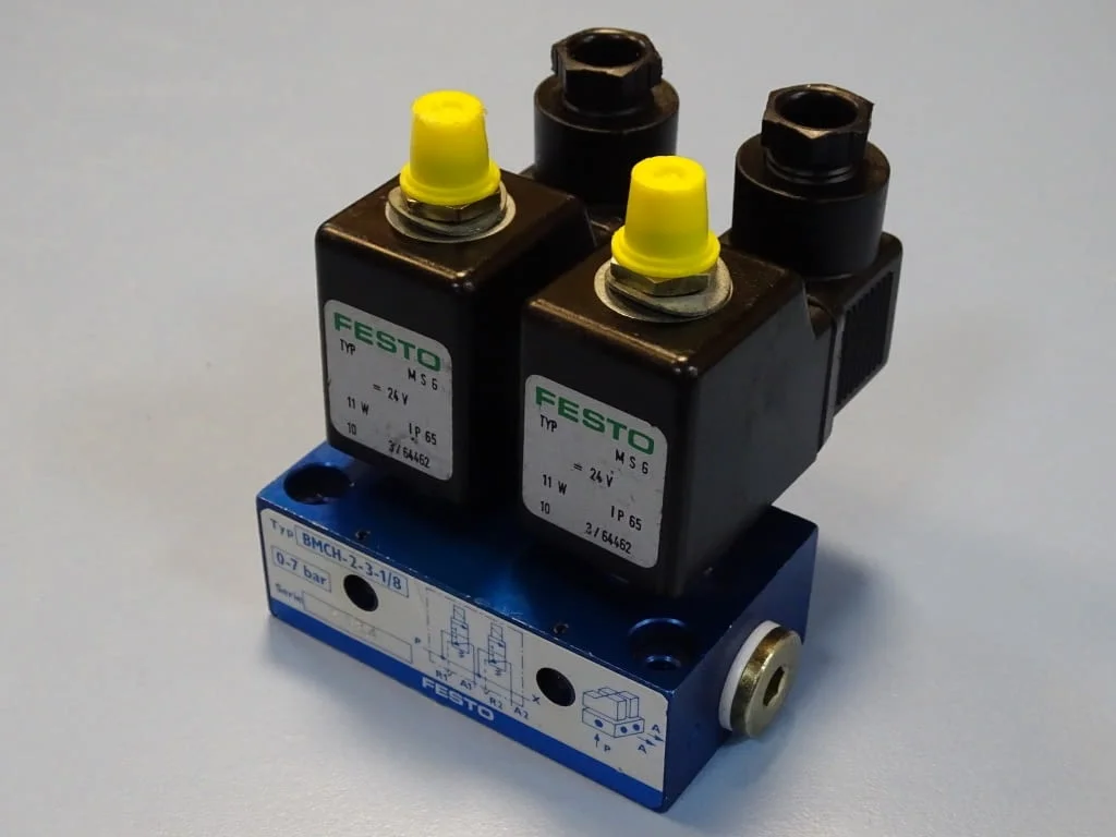 Пневматичен вентил Festo BMCH-2-3-1/8 Solenoid Valve 0-7Bar 24VDC — снимка 5
