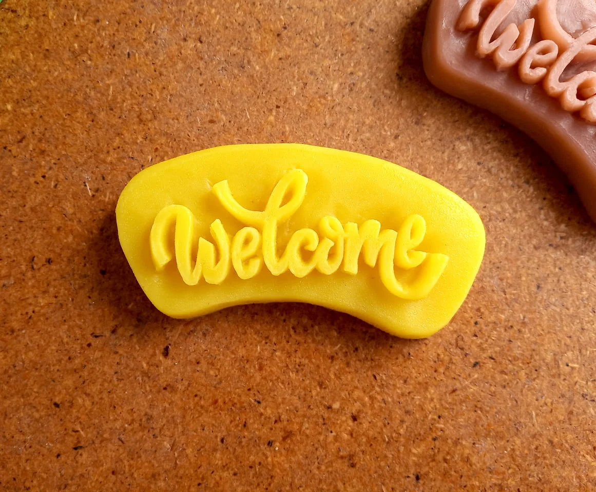 Стилни и ароматни сапунчета с релефен надпис ‘Welcome’ 10 броя — снимка 3